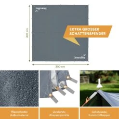 Skandika 3 X 3 Meter Schaduwdoek Met Telescopische Palen -Bo-Camp Verkoopwinkel 02425937fff1c8fb