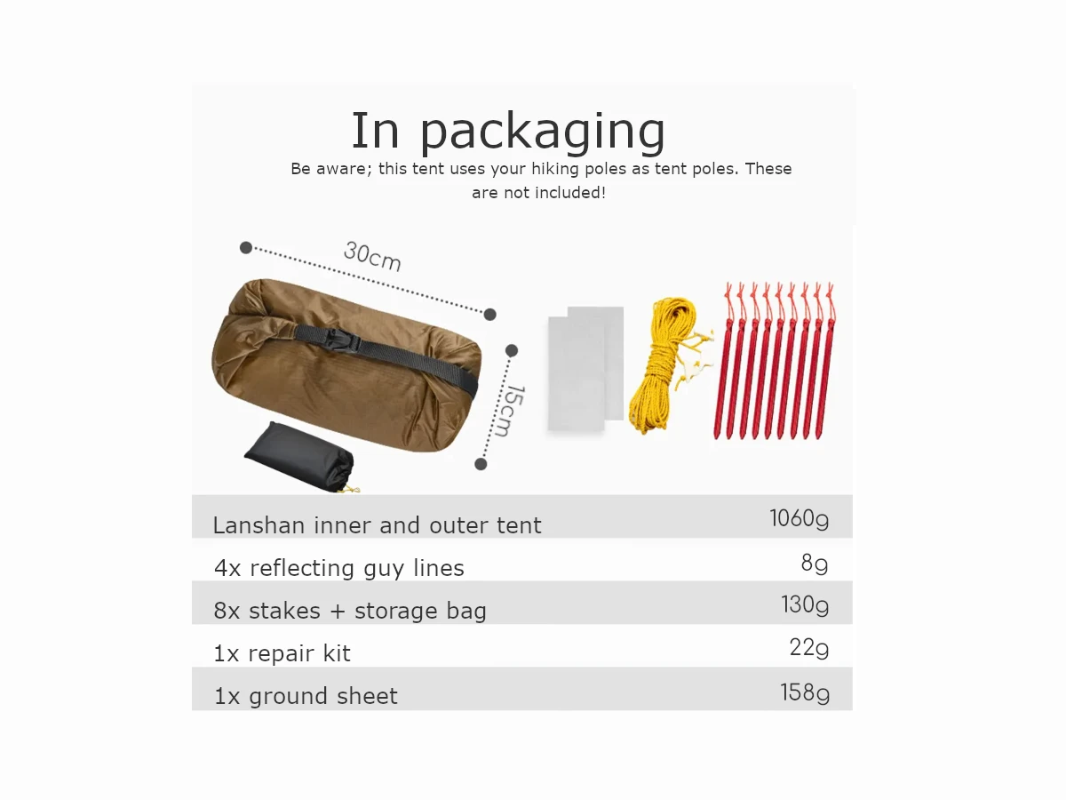 3F UL GEAR Lanshan Tent - 2 Persoons - 3 Seizoenen - Grey 5 3F UL GEAR Lanshan Tent - 2 Persoons - 3 Seizoenen - Grey - Afbeelding 3