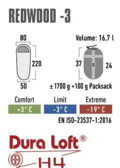 High Peak Redwood -3 Slaapzak -Bo-Camp Verkoopwinkel 0f6e1afcfab17fa8