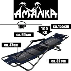 AMANKA 155 X 60 Verstelbare Relaxstoel - Black 13 AMANKA 155 X 60 Verstelbare Relaxstoel - Black -Bo-Camp Verkoopwinkel 145ffc54c21b867a