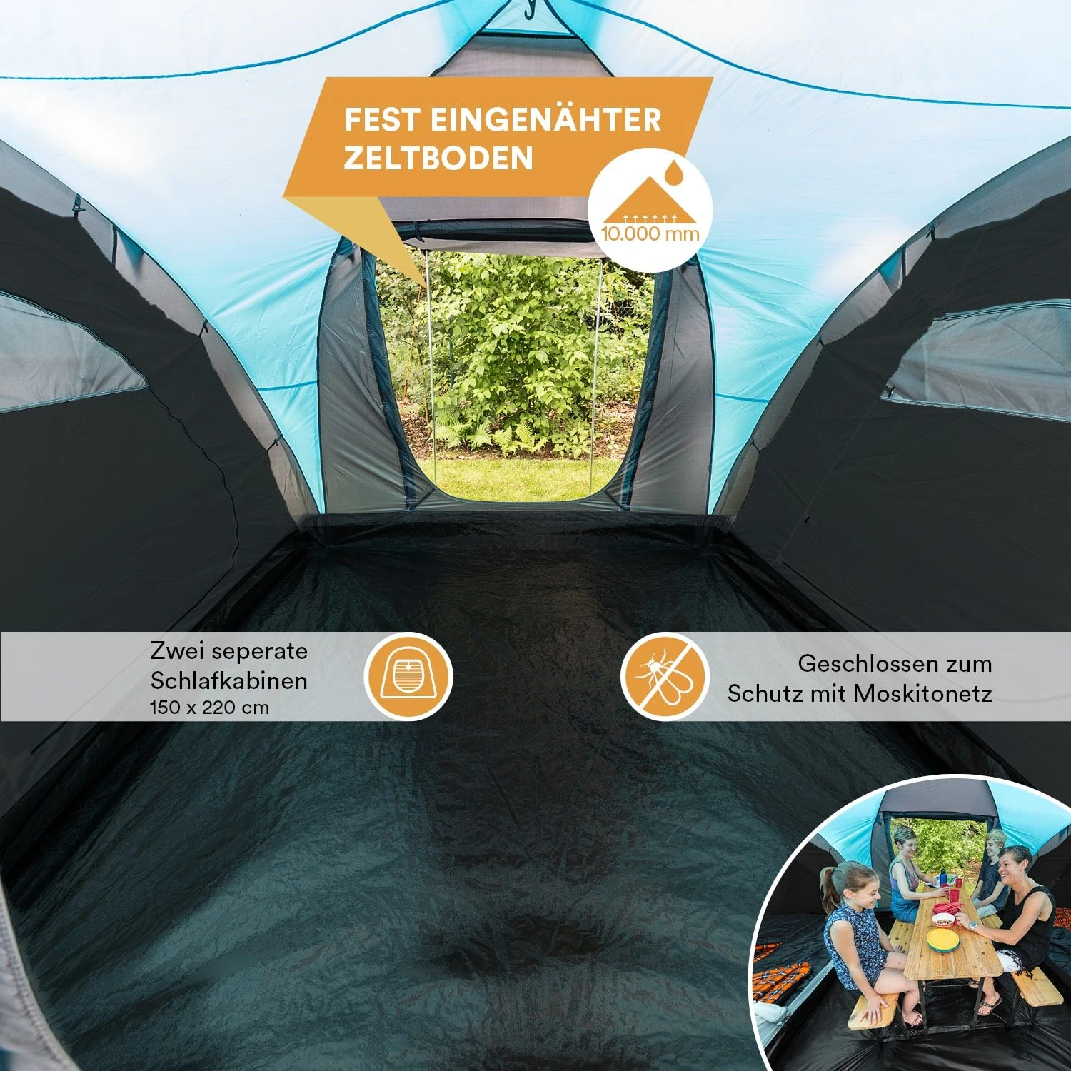 Skandika Hammerfest 4 Protect Koepeltent 5 Skandika Hammerfest 4 Protect Koepeltent - Afbeelding 3