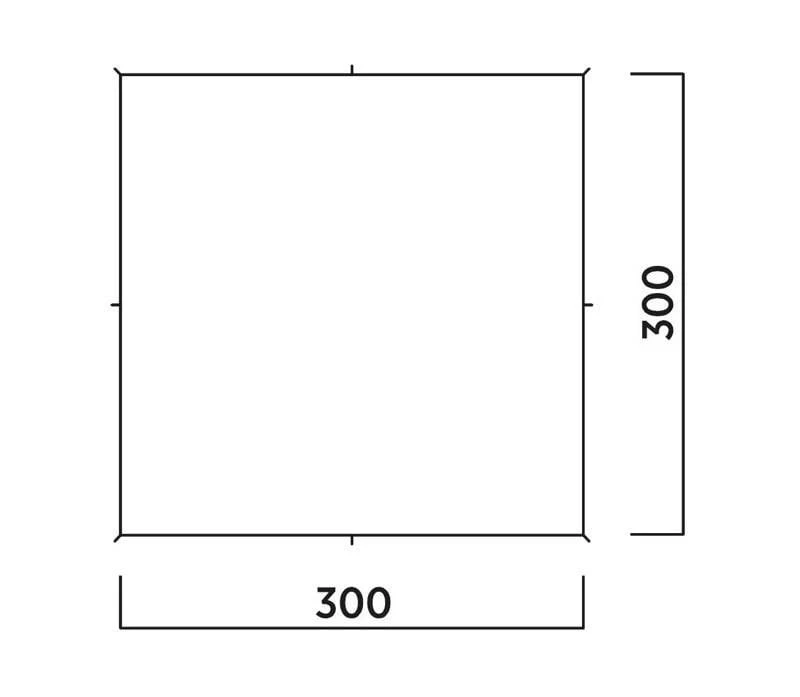 Easy Camp Norddal Tarp - 300 X 300 Cm 4 Easy Camp Norddal Tarp - 300 X 300 Cm - Afbeelding 2