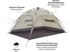 Uquip Buzzy Sand Strandtent -Bo-Camp Verkoopwinkel 20046bd9e5574d79