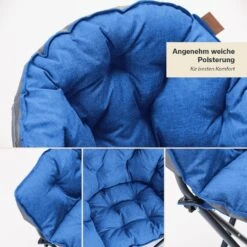 Skandika Moonchair Premium XL Vouwstoel - Blue -Bo-Camp Verkoopwinkel 2752a8a02f07e936