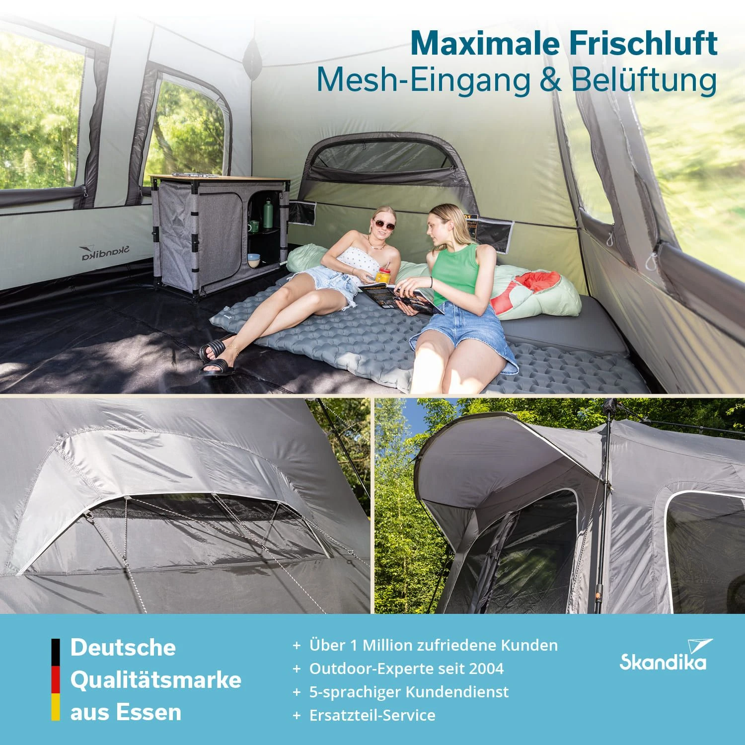 Skandika Hognes 4 Protect Quick-Start Dagtent 6 Skandika Hognes 4 Protect Quick-Start Dagtent - Afbeelding 4