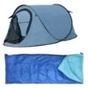 HIXA Blue Pop Up Tent Met Slaapzak -Bo-Camp Verkoopwinkel 32bd279154d389cf