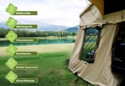 OutdoorU Family Plus 4 Personen Daktent - Grijs -Bo-Camp Verkoopwinkel 335989154858e920