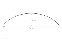 ESVO Gebogen Mistral 300 PVC Met 2 Smalle Ramen Windscherm -Bo-Camp Verkoopwinkel 3ddd99751dd497a9