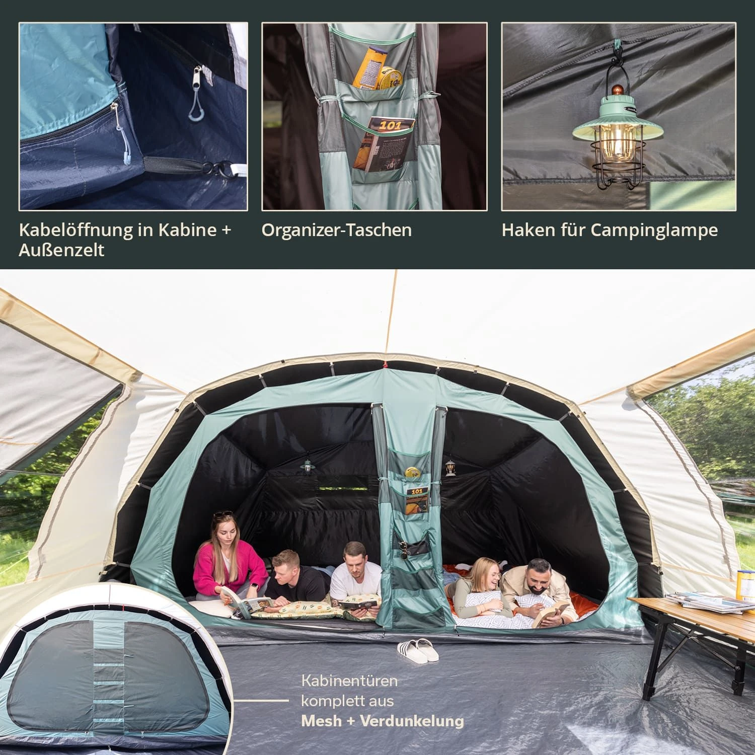 Skandika Hafslo 5 Sleeper Protect Tunneltent 7 Skandika Hafslo 5 Sleeper Protect Tunneltent - Afbeelding 5
