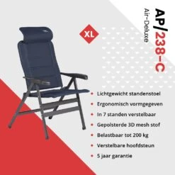 Crespo AP-238 Air-Deluxe Compact Blue Standenstoel 9 Crespo AP-238 Air-Deluxe Compact Blue Standenstoel -Bo-Camp Verkoopwinkel 462992dac8144d3f