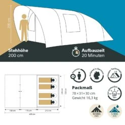 Skandika Hafslo 4 Sleeper Protect Tunneltent 13 Skandika Hafslo 4 Sleeper Protect Tunneltent -Bo-Camp Verkoopwinkel 5443447cc14c7e2f