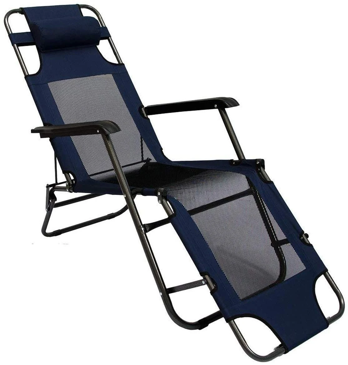 AMANKA 180 X 60 Verstelbare Relaxstoel - Dark Blue 3 AMANKA 180 X 60 Verstelbare Relaxstoel - Dark Blue