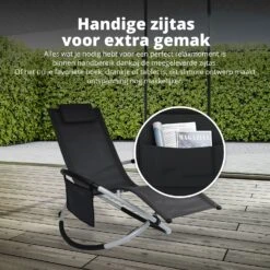 FlinQ Aura Opvouwbare Loungestoel - Antraciet 11 FlinQ Aura Opvouwbare Loungestoel - Antraciet -Bo-Camp Verkoopwinkel 60ffd23d7f02e145