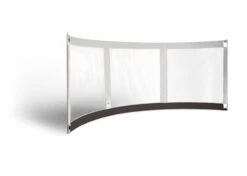 ESVO Gebogen Mistral 395 Met 3 Ramen Windscherm