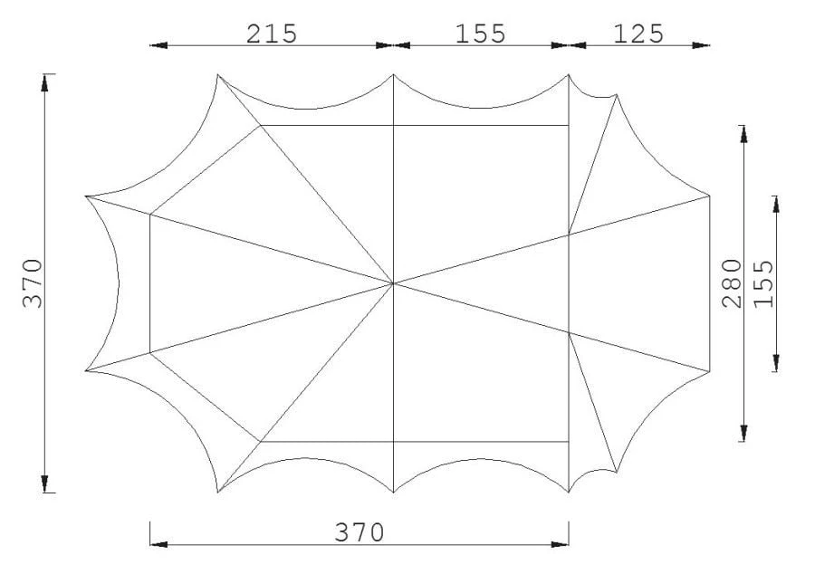ESVO Piramidetent Enkeldaks Bedouin 280 Tent 6 ESVO Piramidetent Enkeldaks Bedouin 280 Tent - Afbeelding 4