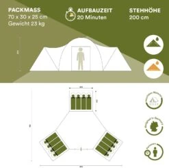 Skandika Turin 12 Beige Familietent 13 Skandika Turin 12 Beige Familietent -Bo-Camp Verkoopwinkel 620d26a3e52dc4.75697425