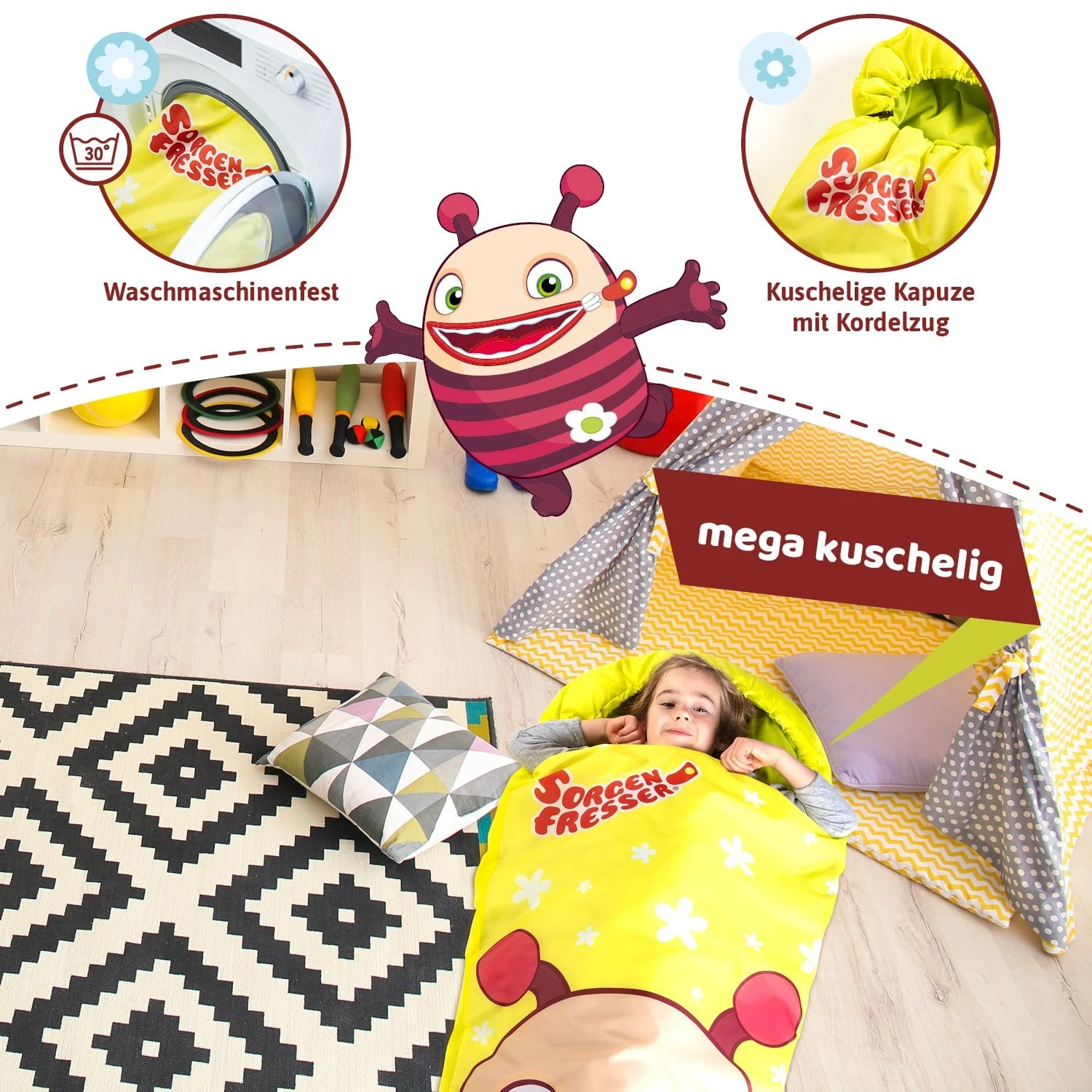 Skandika Zorgeneter Molly Kinderslaapzak 5 Skandika Zorgeneter Molly Kinderslaapzak - Afbeelding 4