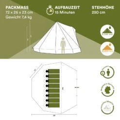 Skandika Comanche 8 Tipi Bell Tent 13 Skandika Comanche 8 Tipi Bell Tent -Bo-Camp Verkoopwinkel 620f7551460aa6.55206503