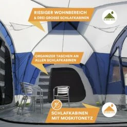 Skandika Nimbus 12 Blauwe Groepstent -Bo-Camp Verkoopwinkel 62179dc2f124a3.78815424