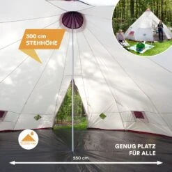 Skandika Tipi Kota 550 Protect Groepstent - Beige -Bo-Camp Verkoopwinkel 62179e045b3ae6.86049497