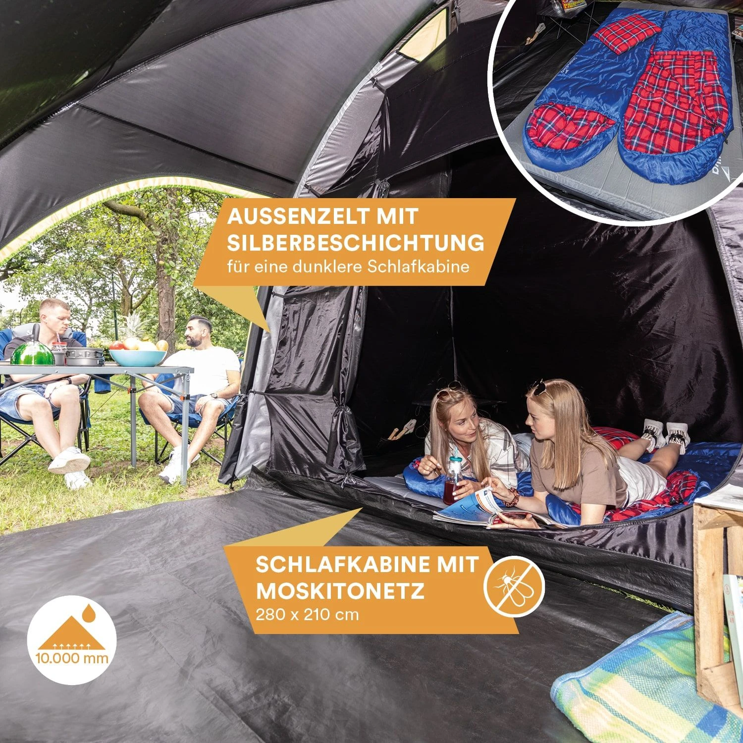 Skandika Vaasa 4 Tunneltent 6 Skandika Vaasa 4 Tunneltent - Afbeelding 4