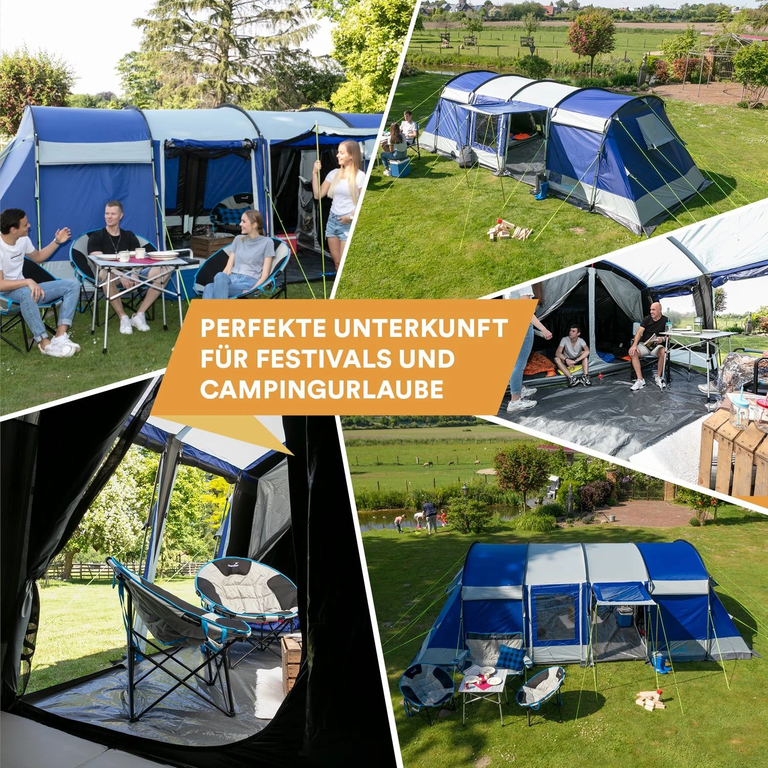 Skandika Montana 8 Sleeper Protect Tunneltent 4 Skandika Montana 8 Sleeper Protect Tunneltent - Afbeelding 2