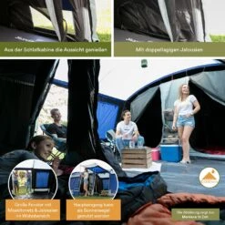 Skandika Montana 8 Sleeper Blauwe Tunneltent 12 Skandika Montana 8 Sleeper Blauwe Tunneltent -Bo-Camp Verkoopwinkel 621f3261087208.01699873