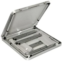 AMANKA 120x60 Antraciet Kampeertafel Met 4 Krukjes -Bo-Camp Verkoopwinkel 6228d6418429f8.66815798