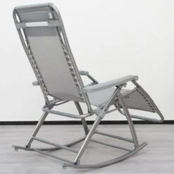 AMANKA 170 X 70 Grijs Schommelstoel Relaxstoel -Bo-Camp Verkoopwinkel 623c87c36df359.29612154