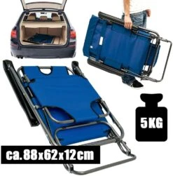 AMANKA 155 X 60 Verstelbare Relaxstoel - Dark Blue -Bo-Camp Verkoopwinkel 623c87cacb8fd8.13349176