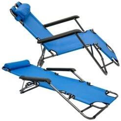 AMANKA 155 X 60 Verstelbare Relaxstoel - Blue -Bo-Camp Verkoopwinkel 623c87df4c66f6.87595655