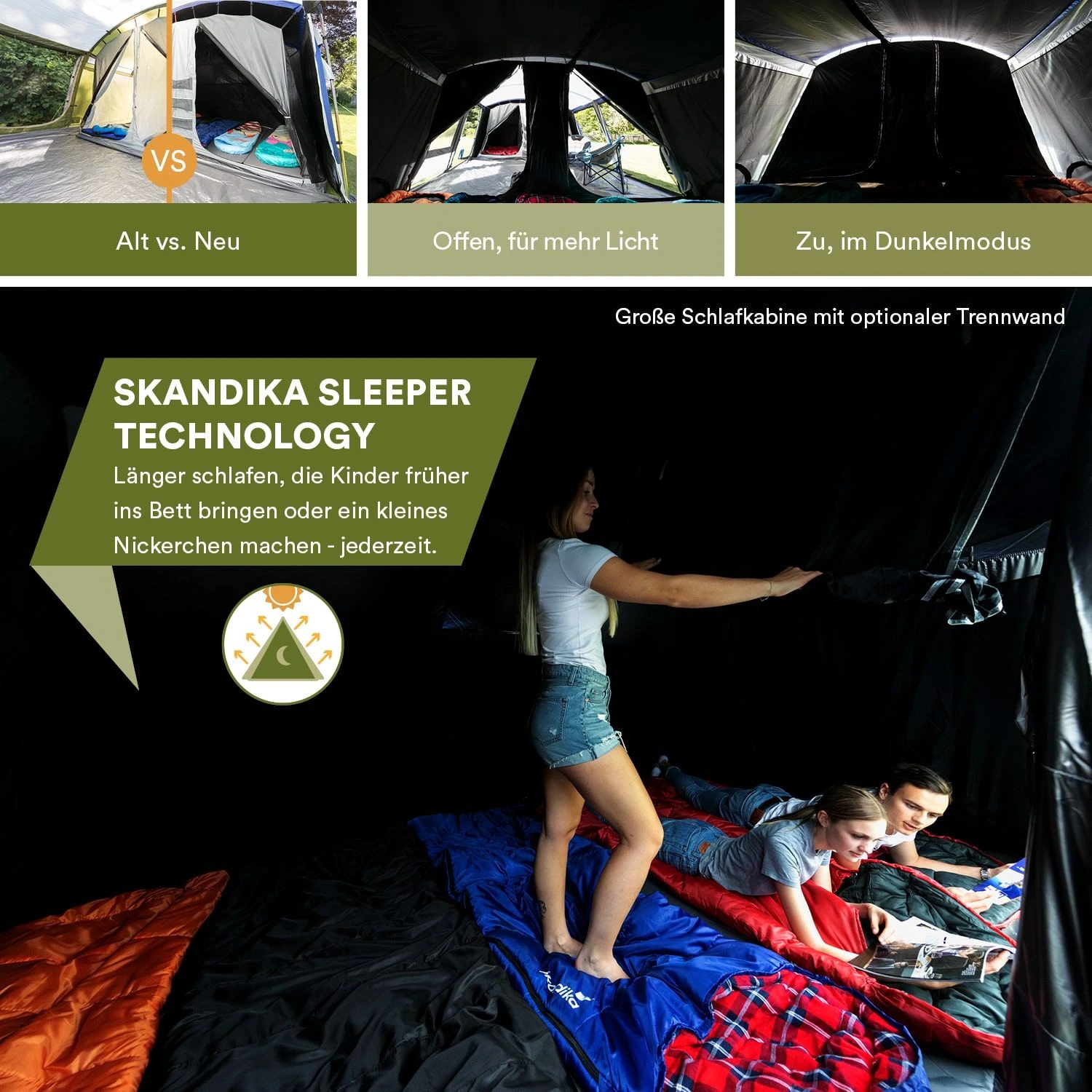 Skandika Montana 8 Sleeper Protect Tunneltent 5 Skandika Montana 8 Sleeper Protect Tunneltent - Afbeelding 3