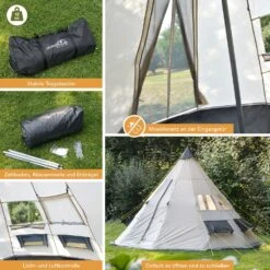 Skandika Tipi Goathi 550 Protect Groepstent - Beige 13 Skandika Tipi Goathi 550 Protect Groepstent - Beige -Bo-Camp Verkoopwinkel 62947296bfb432.95039275