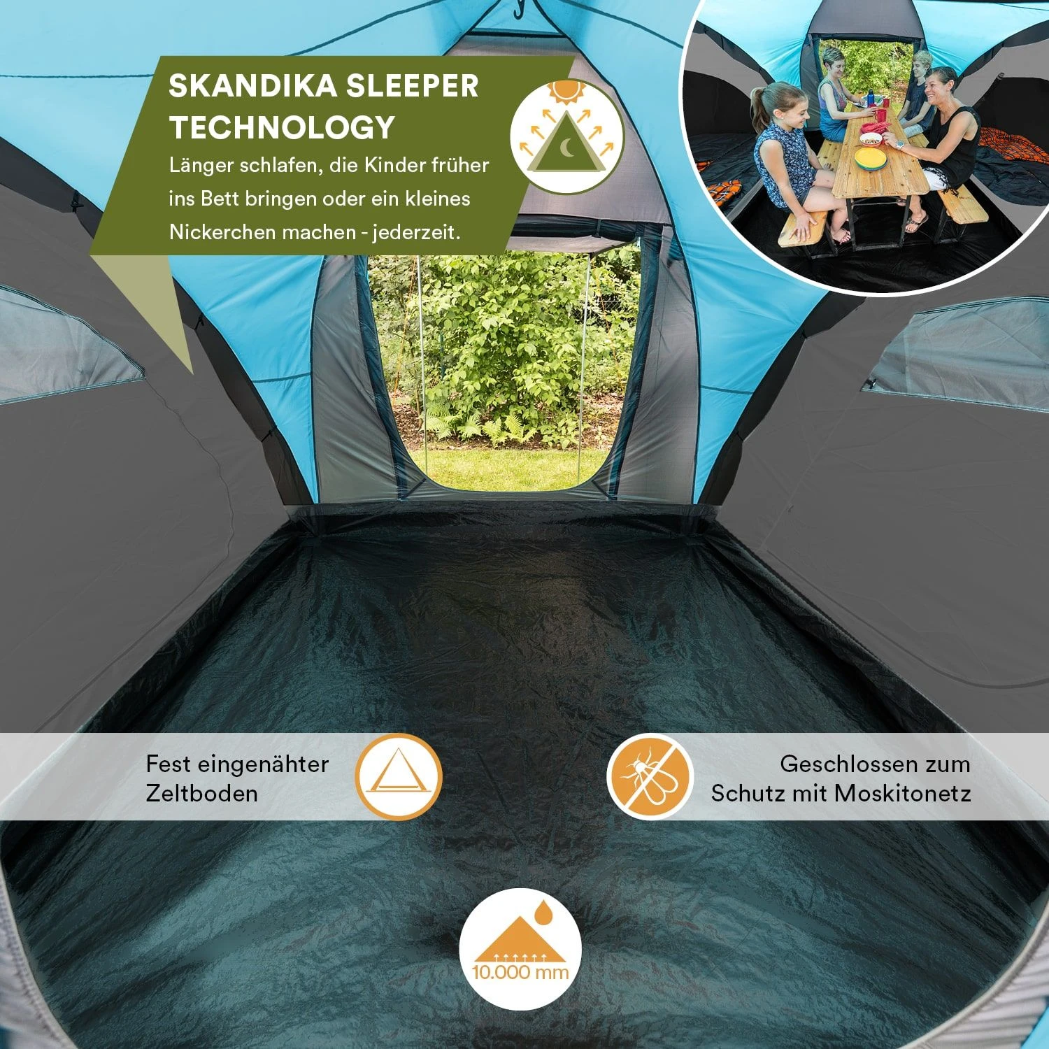 Skandika Hammerfest 4 Sleeper Koepeltent 4 Skandika Hammerfest 4 Sleeper Koepeltent - Afbeelding 3