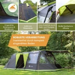 Skandika Nordland 4 Grijze Tunneltent -Bo-Camp Verkoopwinkel 62b487168c5e65.89760837