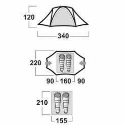 Husky Falcon 2 Expeditie Lichtgewicht Tent -Bo-Camp Verkoopwinkel 63622ab96f4619.61771493