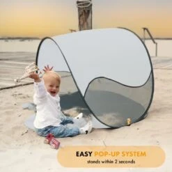 Deryan Luxe Pop Up Zilver Strandtent -Bo-Camp Verkoopwinkel 6376458434a901.82827250