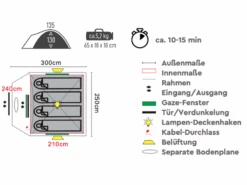 TAMBU Haika 4 Koepeltent -Bo-Camp Verkoopwinkel 637b92ab1d9b75.05361093