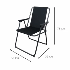 Orange85 Zwarte Klapstoel -Bo-Camp Verkoopwinkel 6491804341ab51.78192000