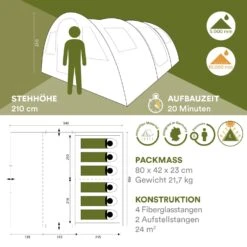 Skandika Gotland 6 Sleeper Protect Tunneltent -Bo-Camp Verkoopwinkel 64a81a96b04046.65209924