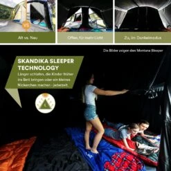 Skandika Gotland 6 Sleeper Protect Tunneltent -Bo-Camp Verkoopwinkel 64a81a96c6a720.38599830