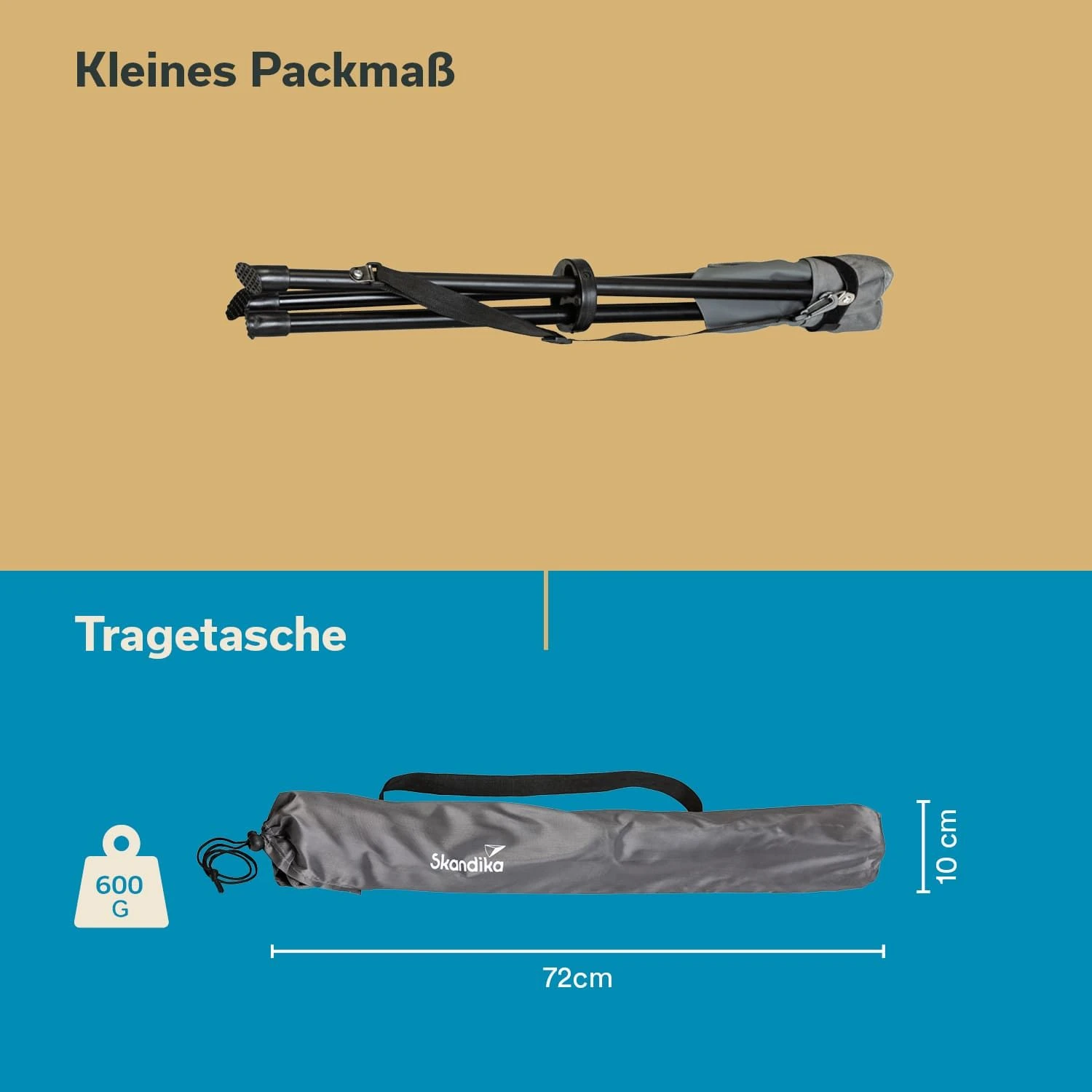 Skandika Companion Driepootkruk Vouwkruk 8 Skandika Companion Driepootkruk Vouwkruk - Afbeelding 6