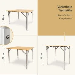 Skandika Tolja 65 X 50 Bamboe Campingtafel -Bo-Camp Verkoopwinkel 65e039bb9677e9.43699192