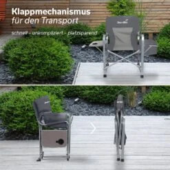 Skandika Tepsa Vouwstoel - Grey -Bo-Camp Verkoopwinkel 65ef31a3c12002.30373223