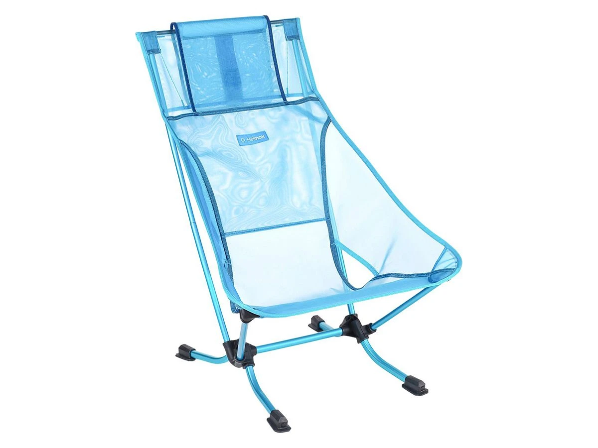 Helinox Beach Blue Mesh Lichtgewicht Opvouwbare Strandstoel 3 Helinox Beach Blue Mesh Lichtgewicht Opvouwbare Strandstoel