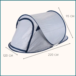 HIXA Grey Pop-up Tent -Bo-Camp Verkoopwinkel 65fd9d2dd01410.39231752