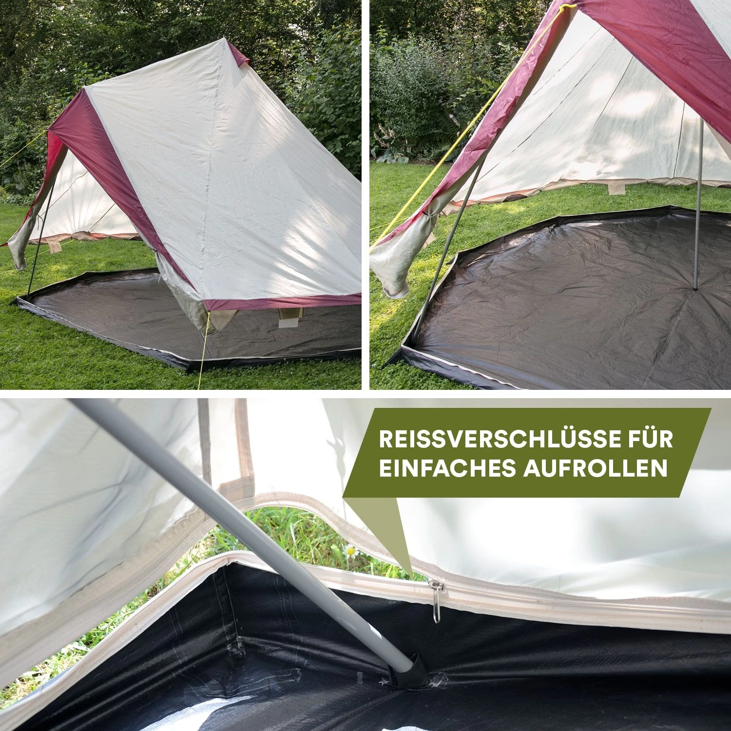 Skandika Tipi Comanche 400 Groepstent - Beige 4 Skandika Tipi Comanche 400 Groepstent - Beige - Afbeelding 2