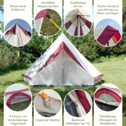 Skandika Tipi Comanche 400 Groepstent - Beige 11 Skandika Tipi Comanche 400 Groepstent - Beige -Bo-Camp Verkoopwinkel 66219f04072a26.89767062
