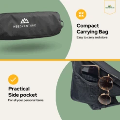 Merkloos Needventure Hoge Neksteun Kampeerstoel -Bo-Camp Verkoopwinkel 662fe743bebc88.19945889