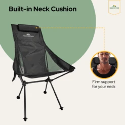 Merkloos Needventure Hoge Neksteun Kampeerstoel -Bo-Camp Verkoopwinkel 662fe743c0d0e1.83332155